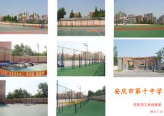 安庆第十中学篮球架、乒乓球台、高低杠
